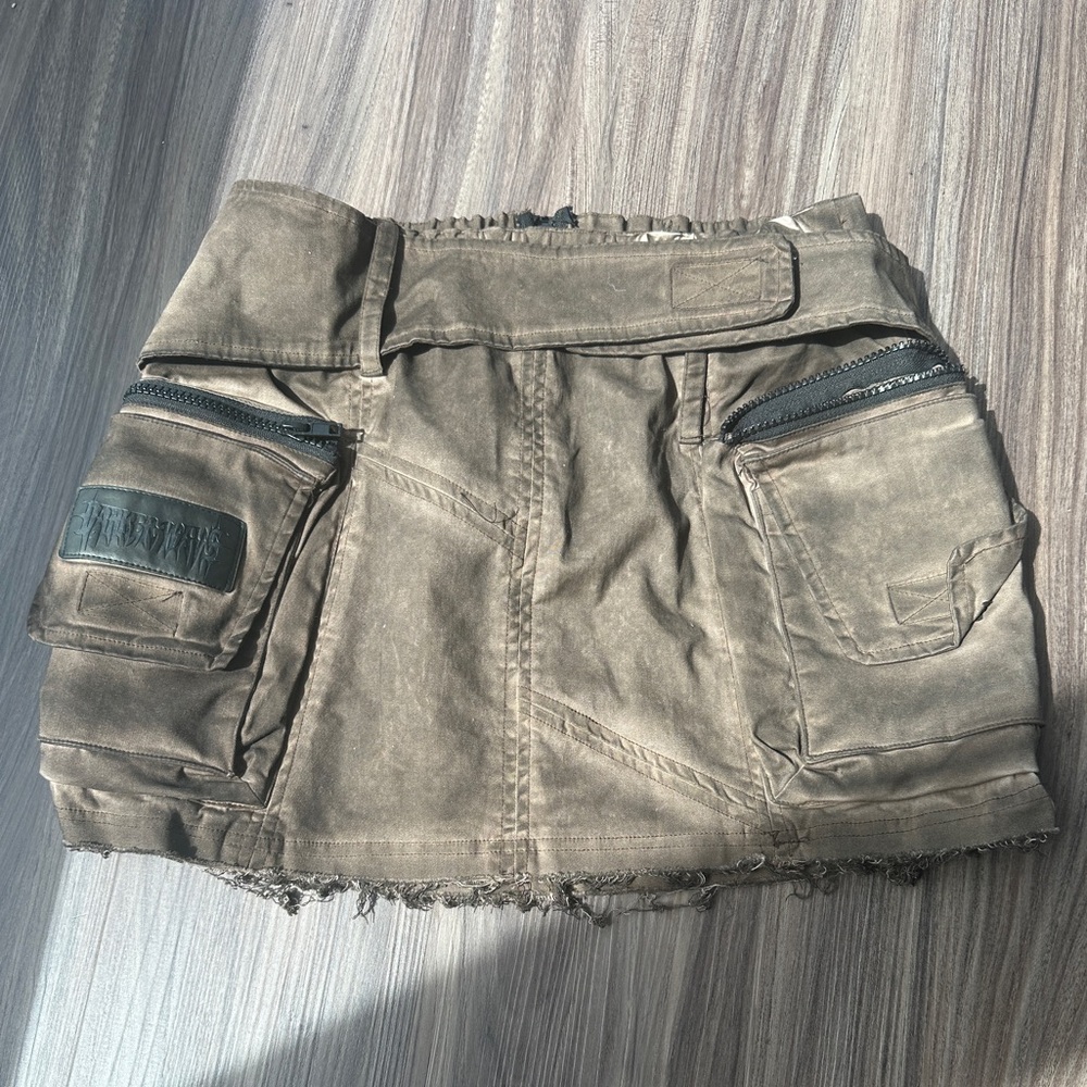 Atmosphere Washed Cargo Skirt
